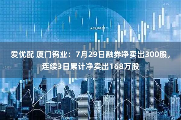 爱优配 厦门钨业:7月29日融券净卖出300股,连续3日累计净卖出168万股